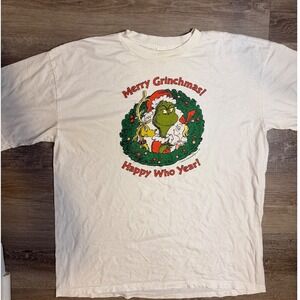 Vintage 1998 Dr Seuss Grinch Merry Grinchmas Happy Who Year T Shirt XL